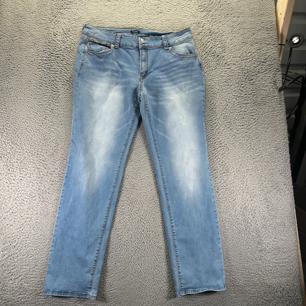 Flamingo Jeans Women's 3XL Blue Cotton Denim Straight Workwear Faded Stretch